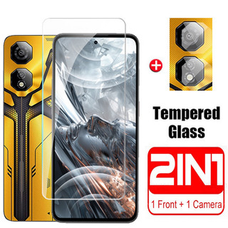 ZTE nubia Neo 5 2 3 GT 5G 2024 Bảo Vệ Màn Hình 2in1 Full Cover Kính Cường Lực Bảo Vệ Cho Neo5 Neo5GT Neo5Pro Neo2 nubiaNeo Neo3 nubiaNeo3 Neo3 Neo3GT Ống Kính Máy Ảnh Phim
