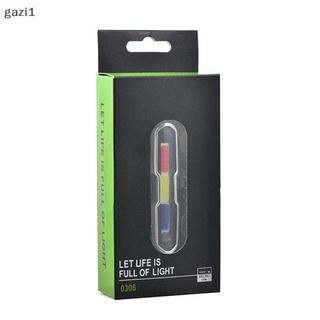 [Gazi1] Đèn xe đạp chống nước có thể sạc lại USB Đèn hậu xe đạp địa hình Ba màu Đèn cảnh báo đi xe đêm Thiết bị đi xe đạp ngoài trời Boutique