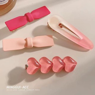 Kẹp lấy gradient màu hồng dành cho nữ ngọt ngào cá mập lớn kẹp bé gái mũ nón mùa hè
