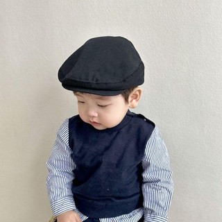 [Vận chuyển nhanh] Mũ nồi HAVENLYCO, Mũ lưỡi vịt thêu chữ Denim cổ điển, Mũ lưỡi Cotton màu trơn thoáng khí thời trang cho trẻ em