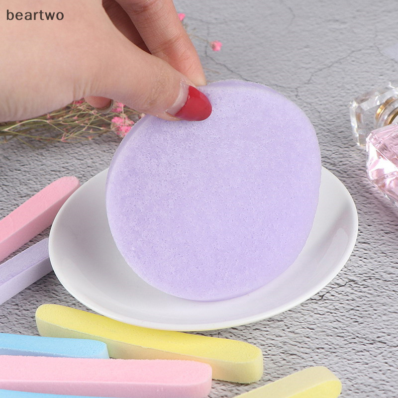 < Beartwo > 12 miếng bọt biển làm sạch da mặt dùng một lần Puff đẹp