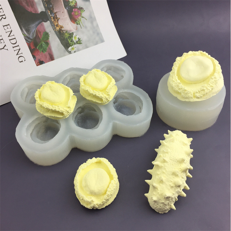 Hoạt Hình Biển Dưa Hấu Abalone Hình Khuôn Silicon DIY Bánh Nướng Mousse Fondant Hương Liệu Epoxy Thạch Cao Khuôn Tự Làm Khuôn Nướng Bánh