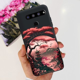 Ốp điện thoại TPU silicon mềm họa tiết mặt trăng rồng thời trang LG V50 ThinQ 5G LM-V510 LM-V500 LM-V450