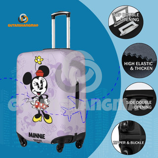 Disney Minnie Hành Lý Có Thể Giặt Được Vali Bảo Vệ Chống Trầy Xước Vali Phù Hợp Với 18-32 Inch