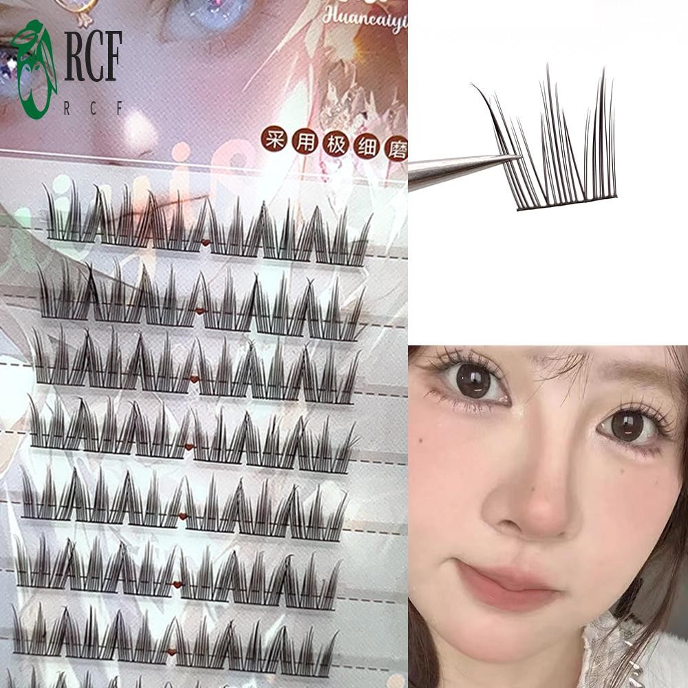 Cụm mi riêng lẻ Phân đoạn DIY Wispy Fluffy Lash Extension