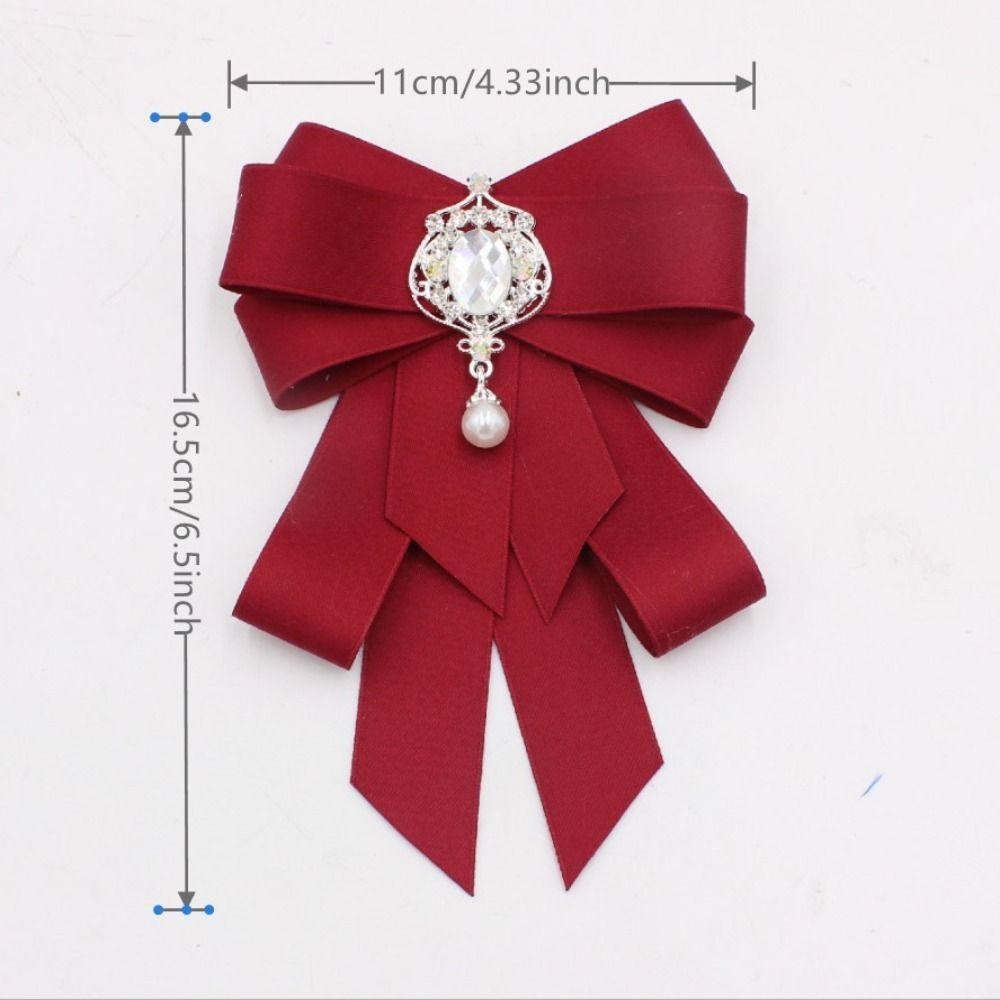ORDOBOX Ribbon Bowtie - Dây buộc cổ thủ công bằng vải đính đá pha lê, phù hợp cho nam và nữ