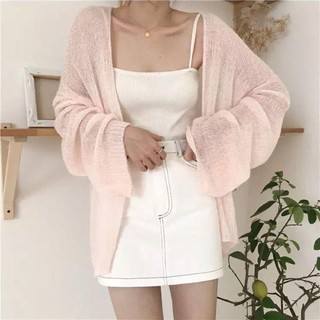 Áo len dệt kim Oakandme Oversized Cardigan, Mỏng Dáng Rộng Phù Hợp Cho Mùa Hè