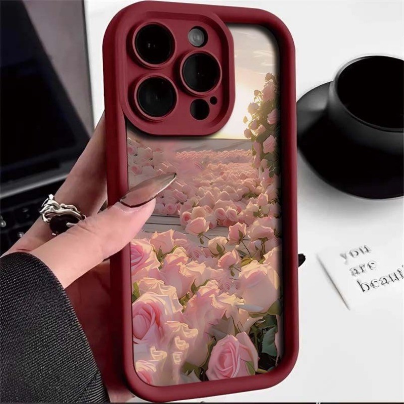 Ốp điện thoại hoa cổ điển sang trọng dành cho Realme 12 GT 6 6T Neo 6 SE Q3s Q3t GT Neo2T Q3 Pro Narzo 30 Ốp lưng in mờ ngộ nghĩnh