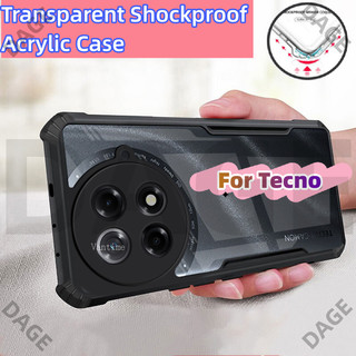 Dành Cho Tecno Camon 30S / 30S Pro 4G Ốp Lưng Chống Sốc Gia Cố Cạnh Lưng Trong Suốt Vỏ Cứng DAGE