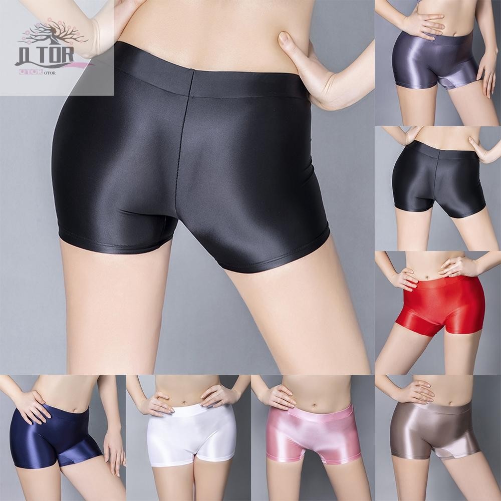Quần Short Nữ Quần Đùi Đồ Lót Bóng Nylon Opaque Quần Lót Thoáng Khí