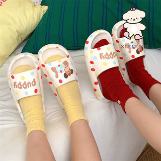 Xixitiao Dép EVA đế dày mềm Cặp đôi mùa hè Dép phòng tắm gia đình thoải mái