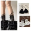 Treeling Nữ Tầng Ruffle Ren Chân Ấm Hơn Ngọt Ngào Trên Bắp Chân Tất Baggy Còng Mắt Cá Chân Gót Tất Lưới Chân loe