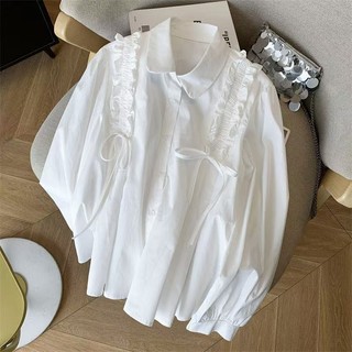 Áo sơ mi dài tay dáng rộng dành cho nữ phong cách Hàn Quốc