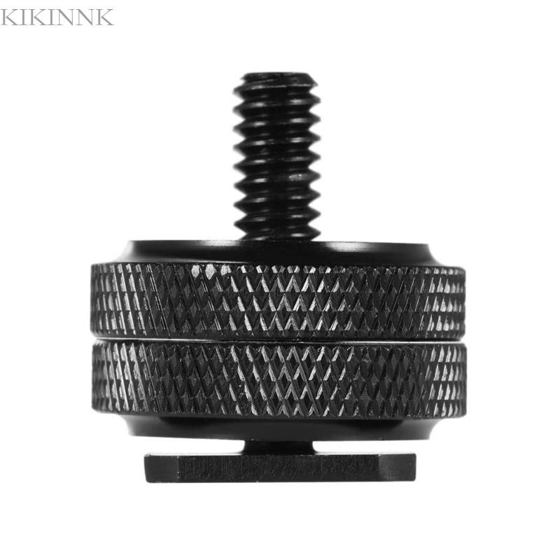 Kikin Double Nut Cold Shoe 1 4 Hot Shoe Mount Giá đỡ điện thoại Giá đỡ cho máy ảnh