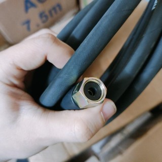 Dây rửa xe LÕI THÉP dùng cho máy rửa xe chạy dây curoa 20 Mét, 15 Mét, 10 Mét, ren 13 ,14mm + đầu rửa xòe
