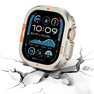 Ốp bảo vệ sửa đổi rỗng kim loại thể thao núi cao cho Apple Watch Ultra 49mm S10 46mm 44 / 45mm