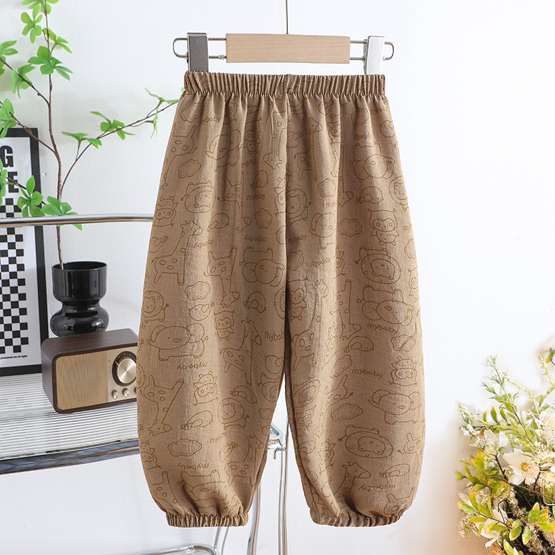 Mùa Hè Phong Cách Mới Trẻ Em Quần Muỗi Phiên Bản Hàn Quốc Mắt Cá Chân Dài Thoáng Khí Quần Thể Thao Đa Năng Nhẹ Khỏa Thân Thiết Kế An Toàn Người Bảo Vệ 9P9U