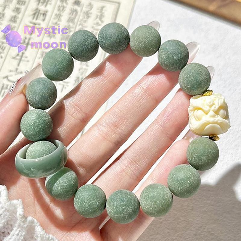 [Huyền bí] Vòng tay Bồ đề nhảy múa phong cách Trung Quốc Đồ thủ công Tính khí có thể gập lại Hạt Phật Mân Côi Hạt giống Bồ Đề Vòng tay Trang sức Quà tặng [Mới]