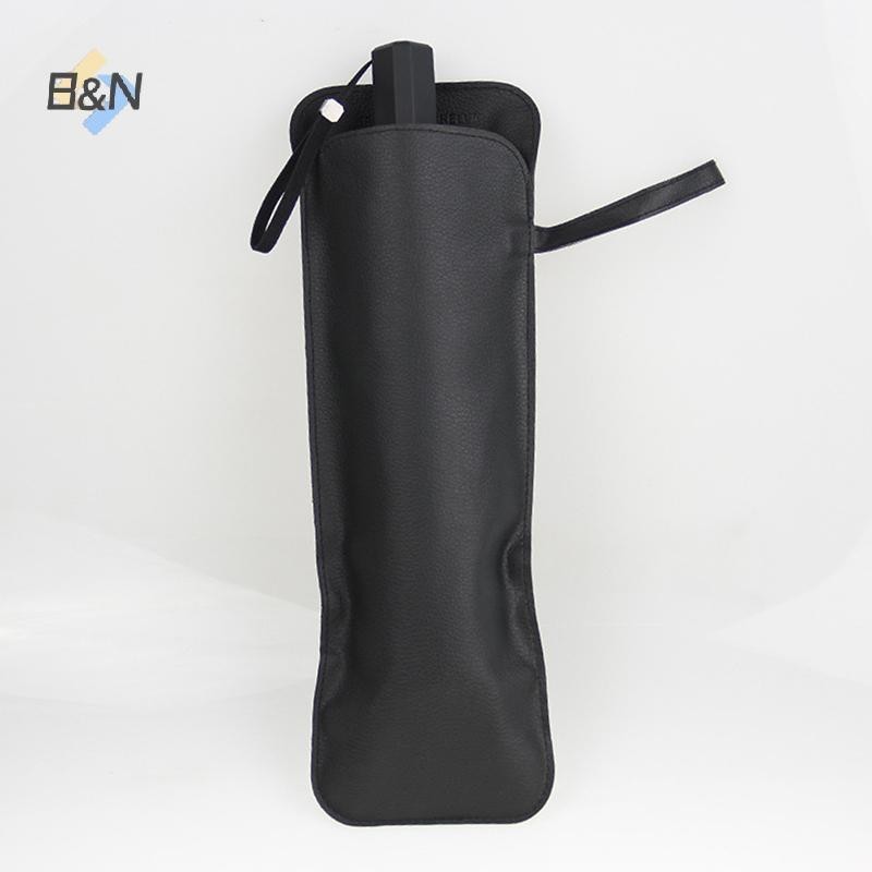 B & N Da Đen Ô Bao Da Ô Di Động Chống Thấm Nước Ô Lưu Trữ Túi Ô Dù Túi Di Động Bao Da.