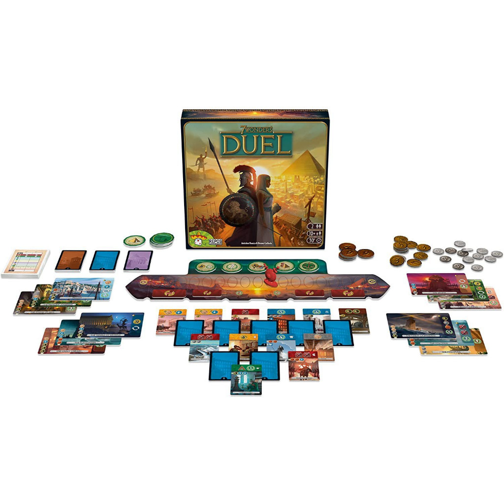 Boardgame 7 Wonders Duel Trò chơi quản lý chiến thuật Tigar 4568-67102