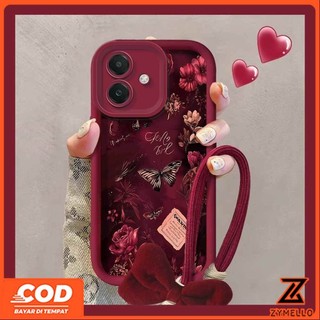 Ốp Lưng Cho OPPO Reno 15F Reno 14F Reno 13F Reno 13 Pro Reno12 F Reno11 F Reno 10 Reno 8T Reno 8Z Reno 7Z Reno7 Reno8 Reno5 Hoa Hồng Đẫm Máu Bướm Nơ Điện Thoại TPU Chống Sốc Ca