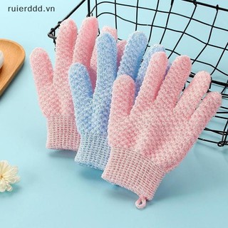 # Ruierddd # Găng tay đi tắm Găng tay đi tắm làm sạch vòi hoa sen SPA Xốp chà bùn Lột Găng tay tẩy tế bào chết Găng tay Massage tắm Đồ dùng phòng tắm.