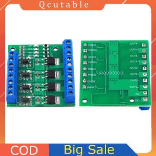 Mô-đun điều khiển bảng khuếch đại PLC MOS 4 kênh PWM 3-20V đến 3.7-27V DC 10A