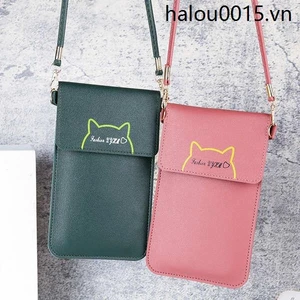 Mới Trong Suốt Màn Hình Cảm Ứng Túi Điện Thoại Di Động Nữ Phù Hợp Với Phiên Bản Hàn Quốc Thời Trang Túi Đeo Vai Ví Đựng Tiền Xu Đa Năng Diagon