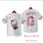 Áo thun Hello Kitty màu hồng hoạt hình, phù hợp dạo phố | Sản phẩm hàng đầu từ Sanrio