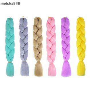 Meisha888 1PC Đơn Sắc Bện Tóc Phần Mở Rộng Tóc Jumbo Nhiều Màu Sắc Xoắn Châu Phi Bẩn Bím Tóc Giả Dreadlocks DIY Trang Trí