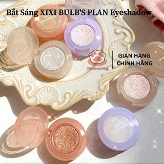 [ Xi Xi] Bắt Sáng Xi Xii BULB'S PLAN Eyeshawdow Ánh Kim Tuyến Vỏ Xanh