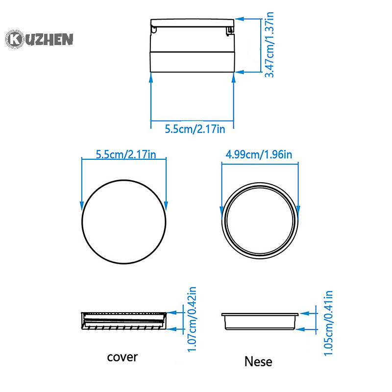 Kuzhen 6g Di Động Vàng Mỹ Phẩm Hộp Nhựa Trong Suốt Có Thể Tháo Rời Nồi Có Sàng Du Lịch Trang Điểm Lọ Sifter Hộp Đựng Với Puff HOT