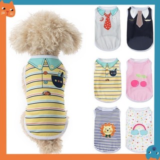 Quần Áo Thú Cưng Mùa Hè Chống Nắng Áo Vest Thoáng Khí Thoáng Khí Áo Vest Chó Con In Hình Dễ Thương Áo Thun Cho Chó Nhỏ Và Vừa Poodle Pomeranian Shih Tzu Chihuahua Bulldog