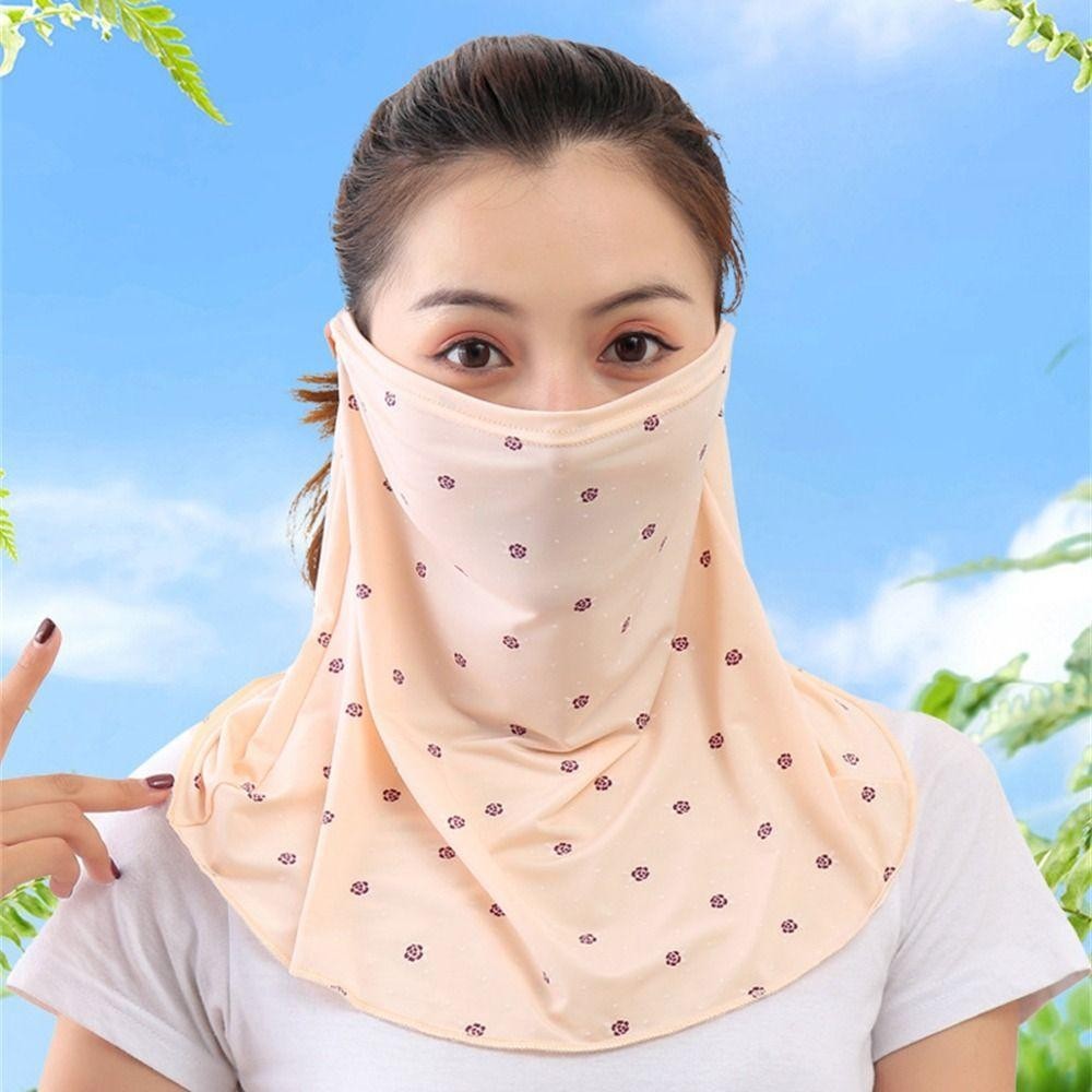 FEDAOG Chống Tia UV, Chống Nắng Mỏng Chống Nắng, Hàng Ngày Không Dấu Vết Ice Silk Thoáng Khí Che Mặt Mùa Hè Ngoài Trời