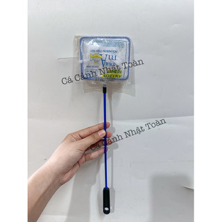 Vợt Vớt Cá Cán Xanh Loại Tốt Lưới Sâu, Dày