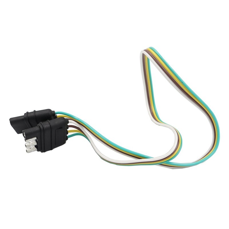 Đèn Hậu Ô Tô Cáp Điện 4 Chân Xe Kéo Mỹ Dây 4 Lỗ SAE Adapter Trailer Cáp Trailer Bộ Chuyển Đổi Đèn Kết Nối