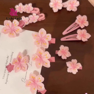 Mũ Đội Đầu Trẻ Em Hoa Anh Đào Kẹp Tóc Màu Hồng BB Bên Kẹp Độ Đàn Hồi Cao Dây Tóc Phụ Kiện Tóc Mũ Đội Đầu [MỚI]