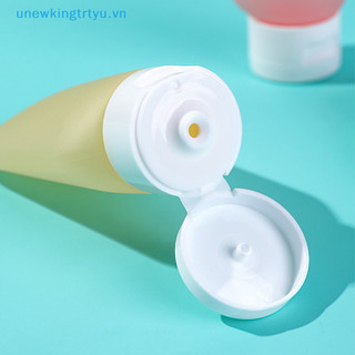 Unewtyu 3 Cái / bộ Chai Có Thể Đổ Lại 60ml Silicon Mềm Lotion Hộp Bóp Ống Trống Chai Dầu Gội Du Lịch Di Động VN