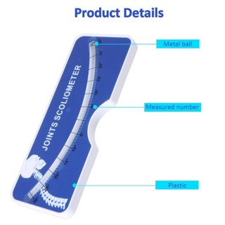 Máy đo kiểm tra đo cc để chẩn đoán Scoliometer Đánh giá y tế về lưng