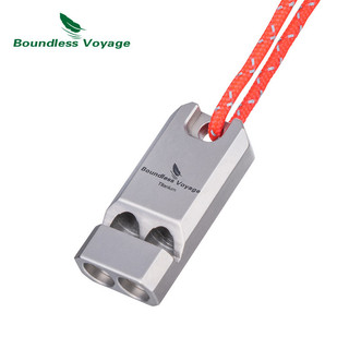 Chuyến đi không giới hạn Titanium Còi khẩn cấp Thiết bị an toàn sinh tồn Còi tín hiệu cắm trại có dây buộc lớn
