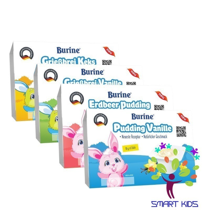 Cháo sữa Burine đủ vị [1 Lốc 6 Hủ] [6x50g] 300g | Shopee Việt Nam