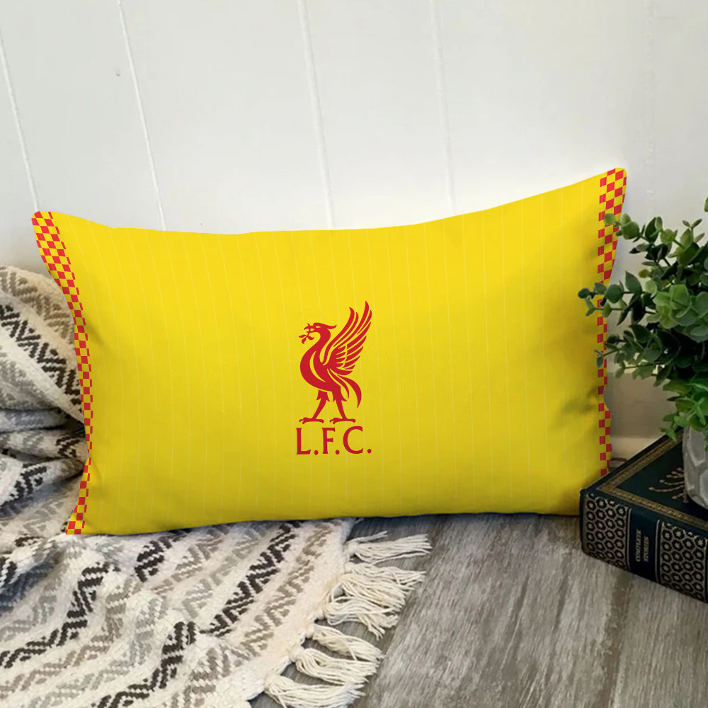 Logo Liverpool FC Vỏ Gối Hình Chữ Nhật In Hình Một Mặt Đệm Polyester Trang Trí Nhà Cửa Món Quà Tốt Nhất (Không Có Lõi)