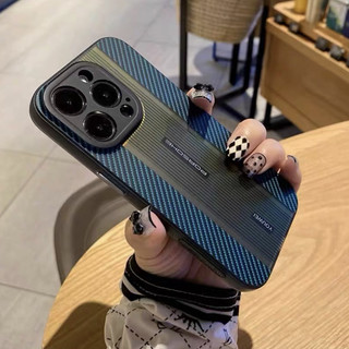 Phong CÁCH MỚI Vỏ bảo vệ điện thoại mờ cho iPhone 15 14 13 12 Pro Max iPhone11 Porsche Gradient Sợi Carbon bao gồm tất cả chống rơi Vỏ điện thoại Laser thích hợp
