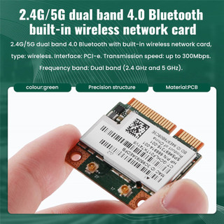 Băng tần kép 2.4 + 5G 300M 802.11A / B / G Wifi Bluetooth 4.0 Thẻ Pci-E nửa Mini không dây cho Bcm943228Hmb 718451-001