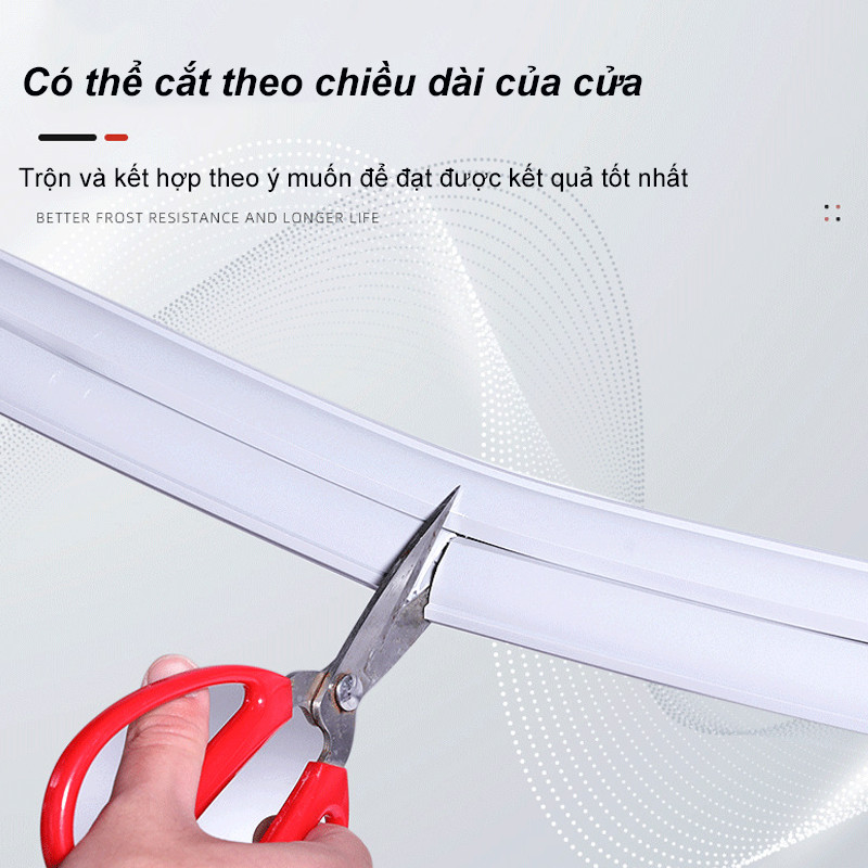 【96cm】Thanh nẹp chân cửa，Thanh chặn khe cửa，Dải cách âm đáy cửa，Dải dán kín đường may đáy cửa để ngăn gió và bụi