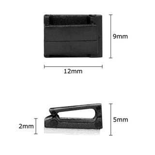 Lookshow 5 Cái / túi Dây Ô Tô Kẹp Cố Định Dây Dữ Liệu Dây Buộc Cáp Gắn Tự Dính A9Y8