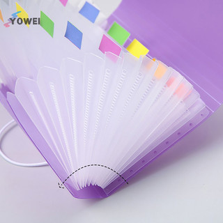 Yowei A6 Mở Rộng Ví Organ Túi Đựng Hồ Sơ Chống Thấm Nước Tổ Chức Sách Dữ Liệu 13 Lớp VN