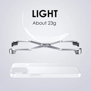 [Jlk] Ốp điện thoại không vành bằng nhôm sang trọng cho iPhone 16 15 13 14 Pro Max Metal X Type Vỏ giáp tản nhiệt có thể tháo rời Vỏ chống sốc