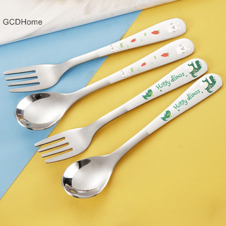Gcdhome Trẻ Em Thìa Inox Hoạt Hình Nồi Ô Tô Thìa Súp Bun Nhà Bếp Thiết Yếu Dễ Thương Bộ Đồ Ăn Trẻ Em Thìa Nĩa HOT