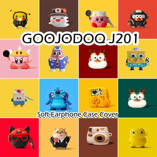 GOOJODOQ [imamura] Dành cho Ốp lưng GOOOJDOQ J201 Phim hoạt hình ngộ nghĩnh tạo kiểu Vỏ tai nghe silicon mềm NO.3